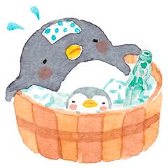 ぺんきち＆ぺんまるのペンギンスタンプ