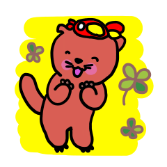 [LINEスタンプ] NO3 Otter-kun of cute everydayの画像（メイン）