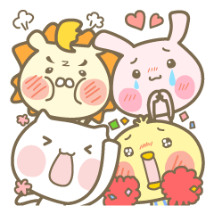 [LINEスタンプ] レベルUP！喜怒哀楽アニマルズの画像（メイン）