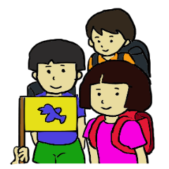 [LINEスタンプ] Showa era people