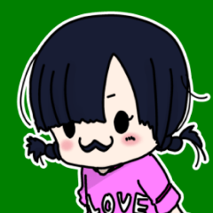 [LINEスタンプ] ヒゲじょの画像（メイン）