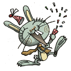 [LINEスタンプ] エレガントキーモのうさぎ2の画像（メイン）