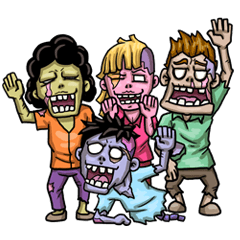 [LINEスタンプ] We're not Zombieの画像（メイン）