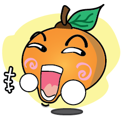 [LINEスタンプ] Little Orange Cute
