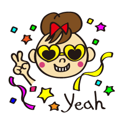 [LINEスタンプ] 小さなヤンチャ娘ちゃん