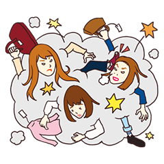 [LINEスタンプ] おしゃかわガールズ