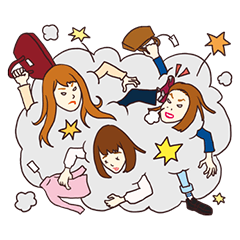 [LINEスタンプ] おしゃかわガールズの画像（メイン）