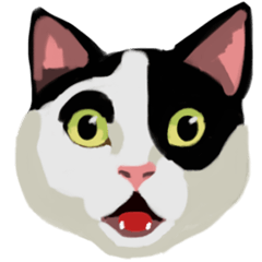 [LINEスタンプ] 猫の顔の画像（メイン）