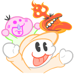 [LINEスタンプ] ほんわかぽっぽトリオ