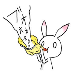 [LINEスタンプ] 桃耳うさぎ