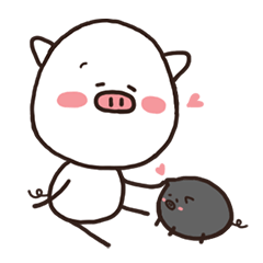 [LINEスタンプ] しろぶた様(チャーリー)