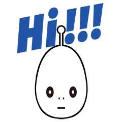 [LINEスタンプ] UFO後進国日本にやってきた宇宙人くんの画像（メイン）