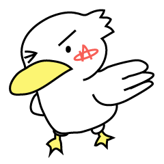 [LINEスタンプ] アヒルのタッチ