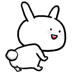 [LINEスタンプ] つっこみうさぎ