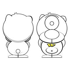 [LINEスタンプ] W クマさんの日常
