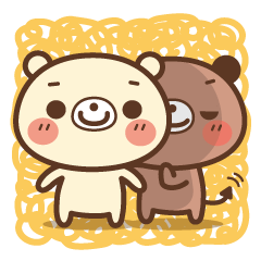 [LINEスタンプ] しろクマ、所によりアクマの画像（メイン）