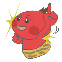 [LINEスタンプ] 子鬼の赤くん青くん