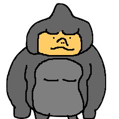 [LINEスタンプ] とんがりゴリラ