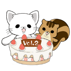 [LINEスタンプ] ぽてねこ＆ぽてりす Vol.2の画像（メイン）