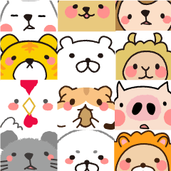 [LINEスタンプ] どアップとりあえず返信セットの画像（メイン）