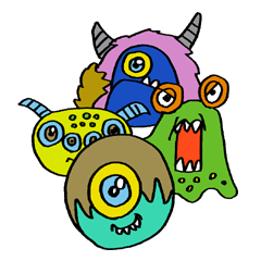 [LINEスタンプ] モンスターフレンズスタンプ