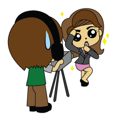 [LINEスタンプ] News Anchors
