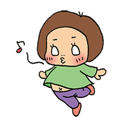 [LINEスタンプ] かおりんごひなたぼっこ