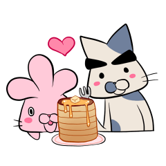 [LINEスタンプ] ミツミミとブチネコ2