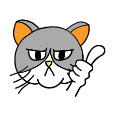 [LINEスタンプ] ぶさカワ猫の画像（メイン）