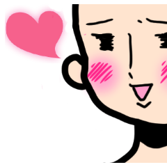 [LINEスタンプ] 半顔さん。の画像（メイン）