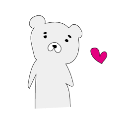 [LINEスタンプ] シロクマの画像（メイン）