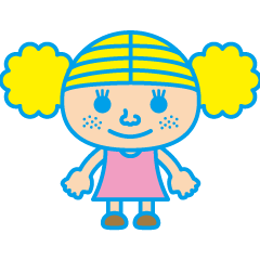 [LINEスタンプ] かわいい外国人少女のエミリーちゃん