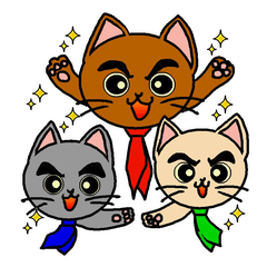 [LINEスタンプ] 猫サラリーマンのスタンプの画像（メイン）