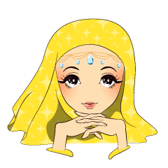 [LINEスタンプ] Hello Muslim hijab girl