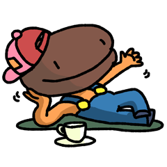 [LINEスタンプ] まめおのカフェ生活 第一弾