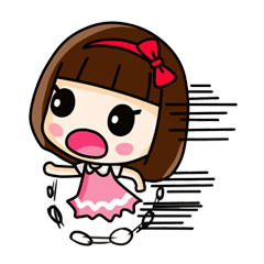 [LINEスタンプ] Cherry Pink (EN)