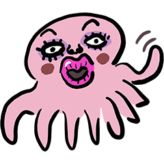 [LINEスタンプ] Dookdui The Crazy Octopus