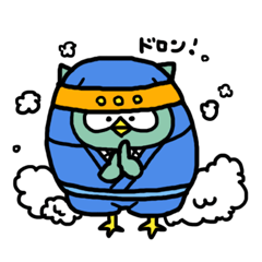 [LINEスタンプ] 変顔ふくろうの画像（メイン）