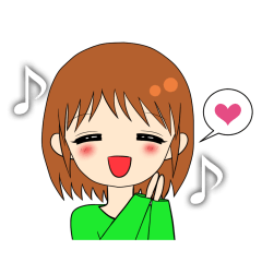 [LINEスタンプ] 恋する女子