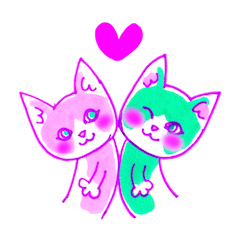 [LINEスタンプ] Cat expression of Love 甘えたにゃんこの画像（メイン）