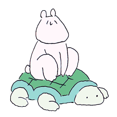 [LINEスタンプ] クマときどきカメ