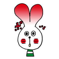 [LINEスタンプ] ハートラビットの画像（メイン）