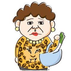 [LINEスタンプ] ナニワのおばちゃん 民代さんの画像（メイン）