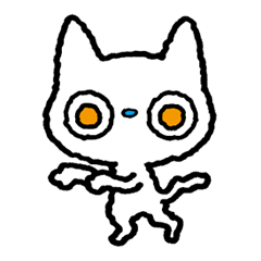 [LINEスタンプ] しろねこねこ