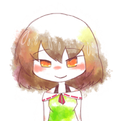 [LINEスタンプ] 困り顔が多めの女の子