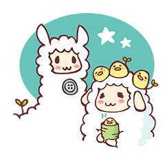 [LINEスタンプ] もこもこ。もこもこ。