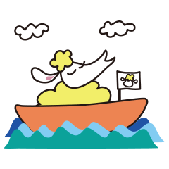 [LINEスタンプ] シーピーちゃんの休日の画像（メイン）