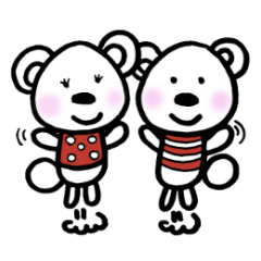 [LINEスタンプ] ちゅっちゅととっと しあわせな日々