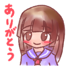 [LINEスタンプ] ゆるほわ女子高生の画像（メイン）