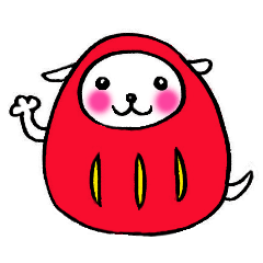 [LINEスタンプ] だるまシアン